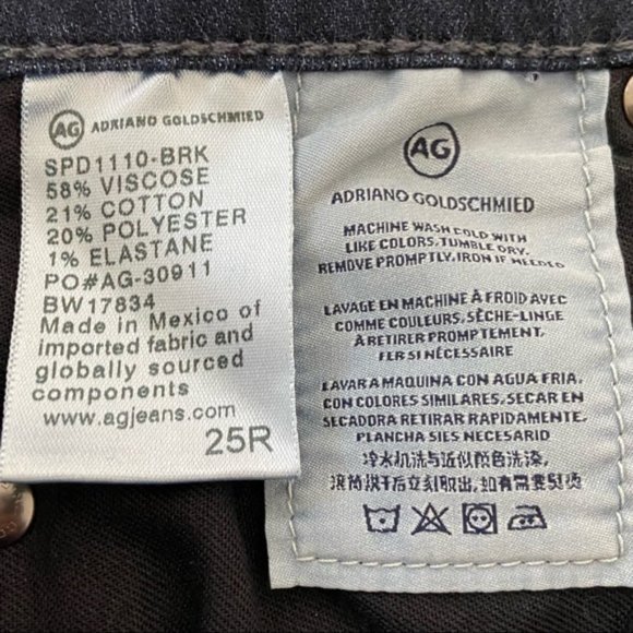 AG Adriano Goldschmied Womens The Stilt Cigarette Leg Skinny Jeans Blue size 25 - Picture 11 of 11